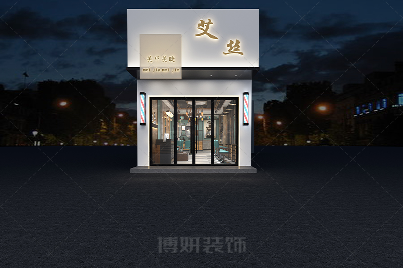 宁波理发店装修,宁波理发店装潢设计,宁波理发店装修效果图,宁波装修公司