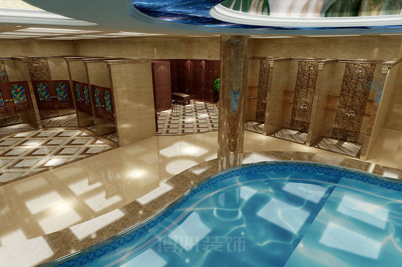 宁波欧式风情足浴会所装修设计方案效果图