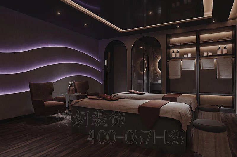 宁波奢华灵动足浴会所装修设计方案效果图