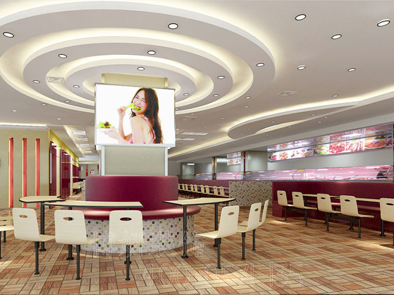 宁波接地气快餐店装修效果图，怎样的装修更有人气