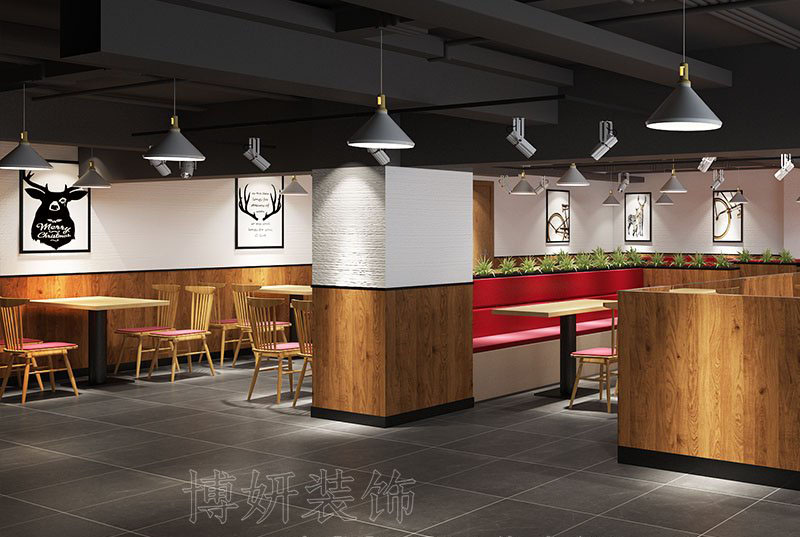 宁波自然舒适快餐店装修设计方案效果图