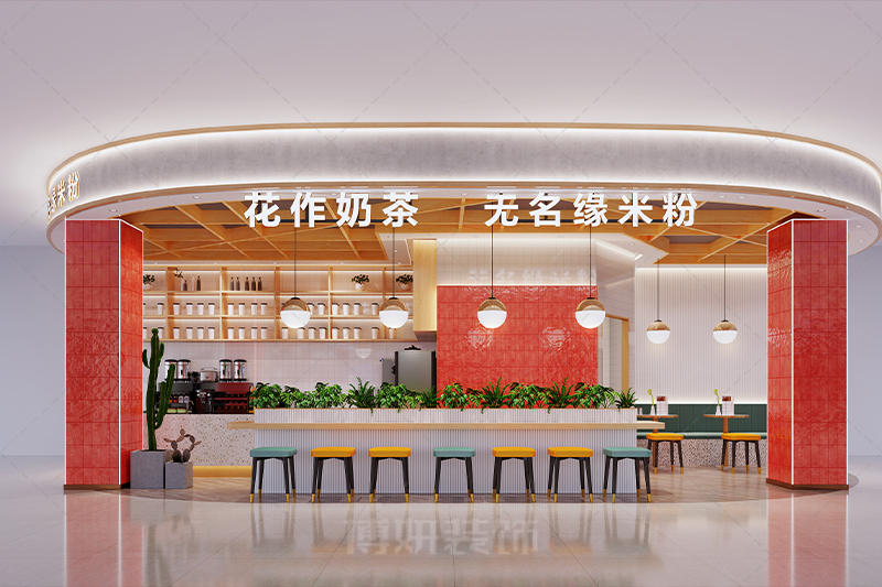 宁波人气奶茶店装修,宁波人气奶茶店设计,宁波人气奶茶店装修效果图