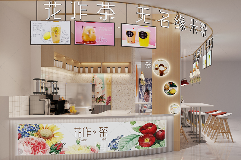 宁波人气奶茶店装修,宁波人气奶茶店设计,宁波人气奶茶店装修效果图