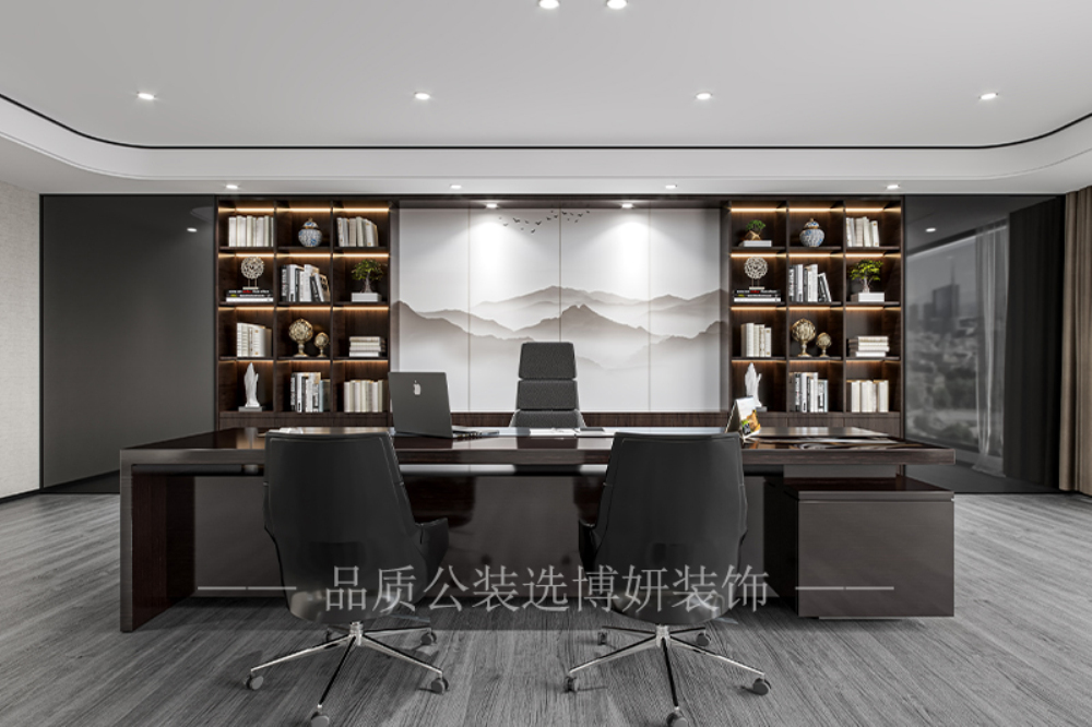 宁波新中式风办公室装修设计，传统与现代审美相融合
