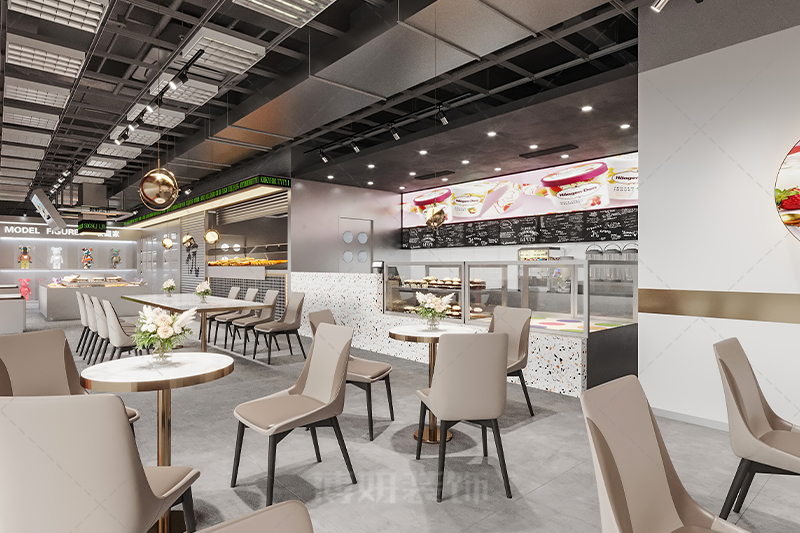 宁波烘焙店装修设计,宁波烘焙店设计效果图,宁波烘焙店装修公司