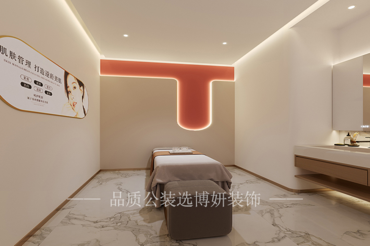 宁波护肤美容店装修设计,宁波护肤美容店装修公司,宁波护肤美容店设计效果图