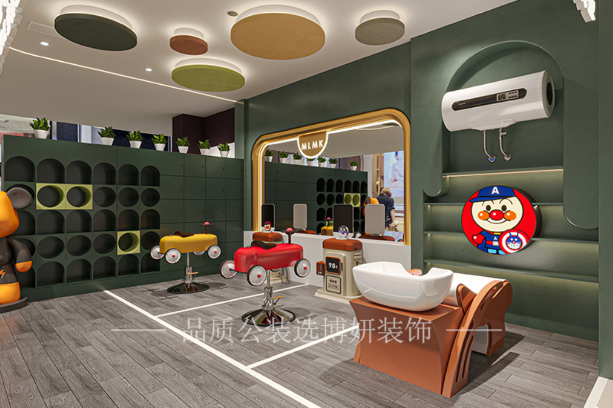宁波儿童理发店装修设计,宁波儿童理发店装修公司,宁波儿童理发店设计效果图