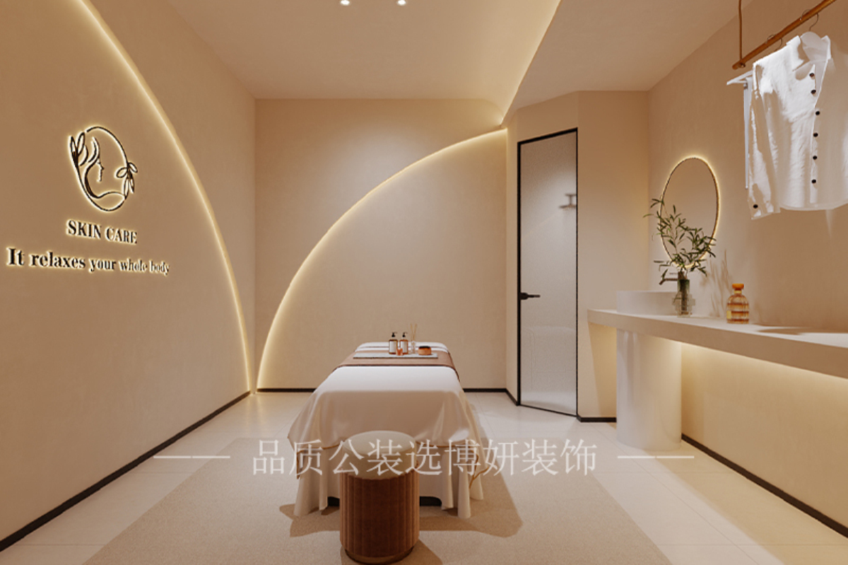 宁波美容院装修设计,宁波美容院装修公司,宁波美容院设计效果图