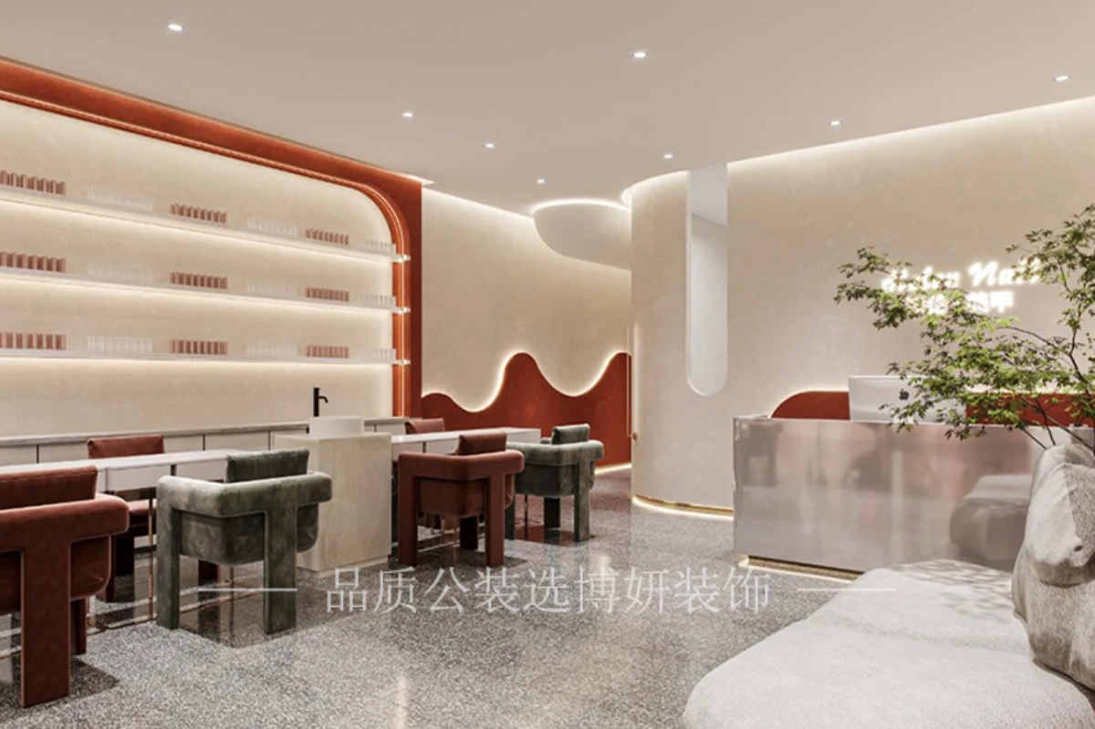 宁波精致美甲店装修设计指南分享，打造少女心满满的美容护理空间
