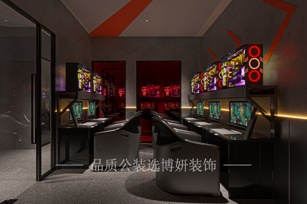宁波网咖装修设计,宁波网咖装修公司,宁波网咖设计效果图
