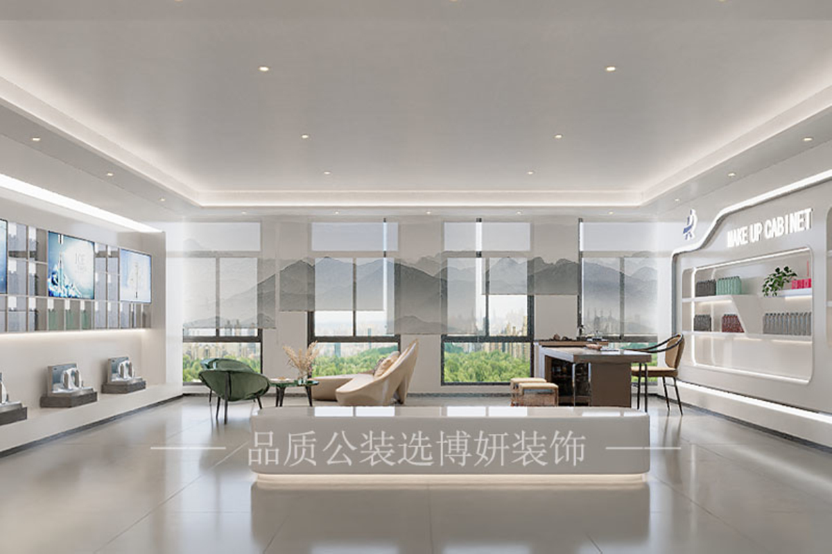 宁波现代简约风展厅设计装修，以极简美学重塑空间价值