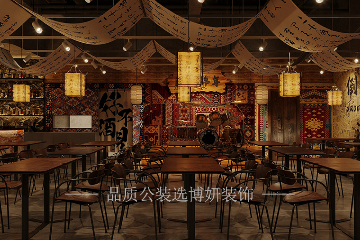 宁波音乐餐厅装修设计,宁波音乐餐厅装修公司,宁波音乐餐厅设计效果图