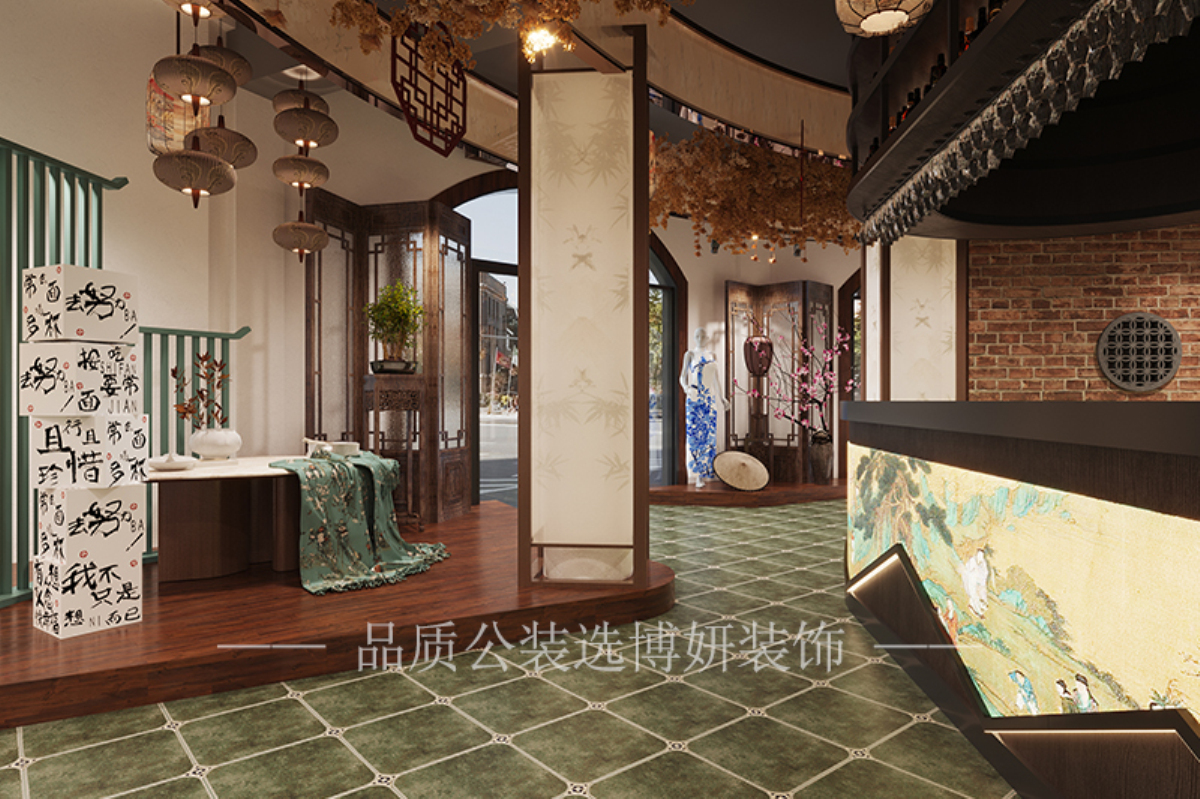 宁波旗袍店装修设计,宁波旗袍店装修公司,宁波旗袍店设计效果图
