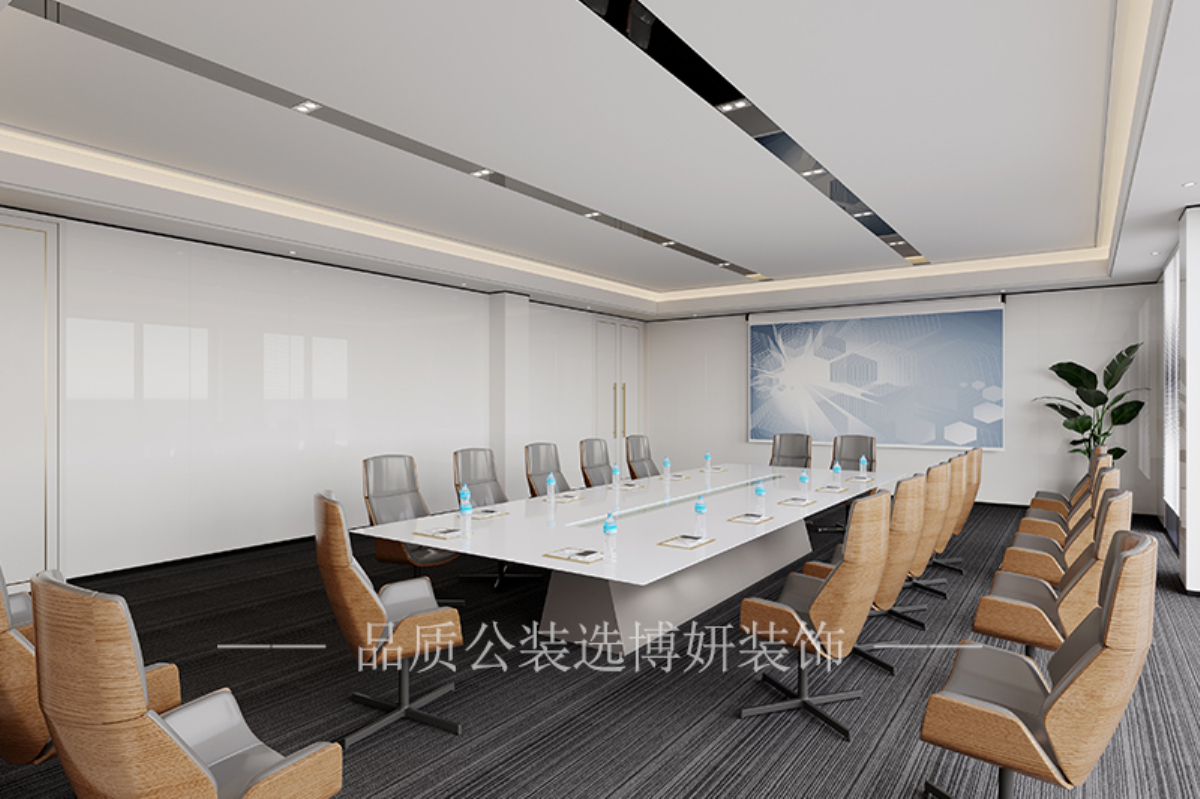 宁波会议室装修,宁波现代化会议室设计,宁波商业空间装修,宁波博妍装饰,宁波智能化会议室,宁波工装公司